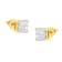 10K Yellow Gold 3/4ctw Invisible Set Princess-Cut Diamond Composite
Square Stud Earrings
