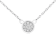 10K White Gold 1/4ctw Diamond Flower Necklace (I-J Color, I2-I3 Clarity)
- Adjustable 16-18" chain