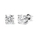 IGI Certified 14K White Gold 5.00 Cttw Round Lab Grown Diamond Stud
Earrings with Screw Backs