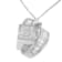 14K White Gold 2ctw Princess and Baguette Cut Diamond Double Loop
Pendant w\chain(G-H, VS1-VS2)