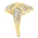 10K Yellow Gold Over Sterling Silver 1.0ctw Mixed Diamond Channel Ring
(I-J Color, I2-I3 Clarity)