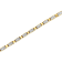 14K Yellow Gold 2.50ctw Princess-Cut Diamond Link Tennis Bracelet