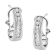 Sterling Silver Channel Set 1/2ctw Lab Grown Round Diamond Omega Back
Huggie Hoop Earrings