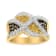 14K Yellow Gold 3/4ctw Champagne, Yellow and Round-Cut Diamond Ring (I-J
Color, I2-I3 Clarity)