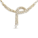 14K Yellow Gold 17.0ctw Diamond Double Row Lariat Tennis Necklace with
Pear Shape Diamond Drop Tips