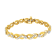 10K Yellow Gold 1.0ctw Round-Cut Diamond Infinite Love Bracelet