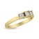 0.25ctw Diamond 3-Stone 14K Yellow Gold Over Sterling Silver Ring
