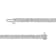 Sterling Silver 1.0 Cttw Diamond Square Frame Tennis Bracelet