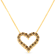 14K Yellow Gold Over Sterling Silver 1.0ctw Champagne Diamond Heart
Pendant w\chain