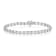 Sterling Silver .50ctw Diamond Wave-Style Link Bracelet