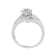 10K White Gold 1/2ctw Diamond Cluster Ring (H-I Clarity, I2-I3 Color)