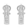 Sterling Silver Channel Set 1/2ctw Lab Grown Round Diamond Omega Back
Huggie Hoop Earrings