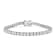 14K White Gold 1.0ctw Prong Set Lab Grown Round Diamond Classic Tennis
Bracelet- 7"