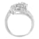 14K White Gold Diamond Cluster Ring Band (7/8 cttw, H-I Color, I1-I2 Clarity)