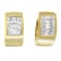 14K Yellow Gold 1/2ctw Diamond Huggie Earrings