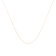 Solid 10K Gold 0.5mm Rope Chain Unisex Necklace - Size 16"
