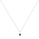Sterling Silver 3/4ctw Blue Diamond Solitaire 18" Pendant
w\chain(Blue Color, I1-I2 Clarity)