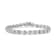 Sterling Silver .25ctw Round-Cut Diamond "X" Link Bracelet