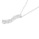 14K White Gold 3.0ctw Mixed Cut Diamond S Shaped Graduated 18"
Pendant w\chain