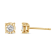 0.20ctw Round Near Colorless Diamond 10K Yellow Gold Over Sterling
Silver Stud Earrings