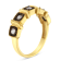 10K Yellow Gold Over Sterling Silver Miracle-Set Diamond Ring(1/4ctw,
J-K Color, I2-I3 Clarity)