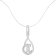 10K White Gold Espira 1/4ctw Round Cut Diamond Spiral Link Pendant With
Chain(H-I, I1-I2)
