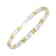 10k Yellow Gold Over Sterling Silver .25ctw Diamond Infinity and X Link Bracelet