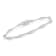 Sterling Silver 1/4 Cttw Diamond Flared-Bar 7" Link-Style Tennis
Bracelet (I-J, I3)