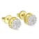 0.14ctw Rose-Cut Diamond Floral Cluster Button 10K Yellow Gold Over
Sterling Silver Stud Earrings