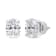 1.00ctw Lab Grown Oval Diamond Solitaire 14K White Gold Stud Earrings