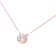 10K Rose Gold AGS Certified 1/5ctw Diamond Solitaire 16-18"
Necklace (I-J Color, VS1-VS2 Clarity)