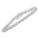 Sterling Silver 1/2ct TDW Diamond Link Bracelet (I-J, I3-Promo) - 7"