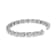 14K White Gold 6-1/3ctw Round Brilliant-Cut Diamond Round Cluster and
X-Link Tennis Bracelet