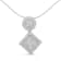 14K White Gold 1.0ctw Diamond Pendant w\chain(H-I, I1-I2)