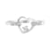 0.125ctw Diamond 14K White Gold Heart Ring