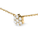 14K Yellow Gold 2.00 Cttw Diamond  Cluster 18" Station Necklace
(I-J Color, I1-I2 Clarity)