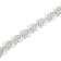 Sterling Silver 2.75ctw Diamond Floral Cluster Link Bracelet