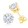1.00ctw Brilliant Cut Lab Grown White Diamond Solitaire 14K Yellow Gold
Stud Earrings