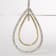14K Two-Tone Gold Round Cut Diamond Double Burst Pendant Necklace 1.00ctw