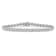 Sterling Silver 1.0ctw Diamond Miracle-Set Square Milgrain 7" Link
Tennis Bracelet