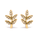 10K Yellow Gold 1/10 Cttw Diamond Accented Leaf and Branch Stud Earrings
(H-I Color, I1-I2 Clarity)