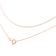 Solid 10K Gold 0.5mm Rope Chain Unisex Necklace - Size 16"