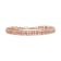 10K Rose Gold Over Sterling Silver 1.0 Cttw Diamond Double-Link Tennis Bracelet