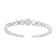 Sterling Silver 1/6 Carat TDW Diamond Ball Bead Bangle Bracelet (I-J,
I2-I3) - 7"