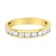 18K Yellow Gold IGI Certified 1.0ctw Diamond Half-Eternity Band(E-F
Color, I1-I2 Clarity)