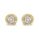 14K Yellow Gold Over Sterling Silver 1-1/2ctw Round Diamond Solitaire
Stud Earrings