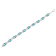 .925 Sterling Silver 7x7 mm Cushion Cut Blue Topaz and 1/20ctw Round Cut
Diamond Tennis Bracelet