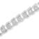 Sterling Silver 1.0ctw Rose-cut Diamond Wave link Bracelet