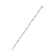 14K White Gold 1.0ctw Invisible Set Diamond Alternating Station and Link
Tennis Bracelet