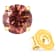 14K Yellow Gold 1/3 Cttw 4-Prong Set Round Pink Diamond Solitaire Stud Earrings